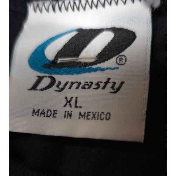 Vtg Dynasty Chicago White Sox MLB XL Black White Metallic Relaxed Fit T-Shirt 04 - Picture 10 of 11